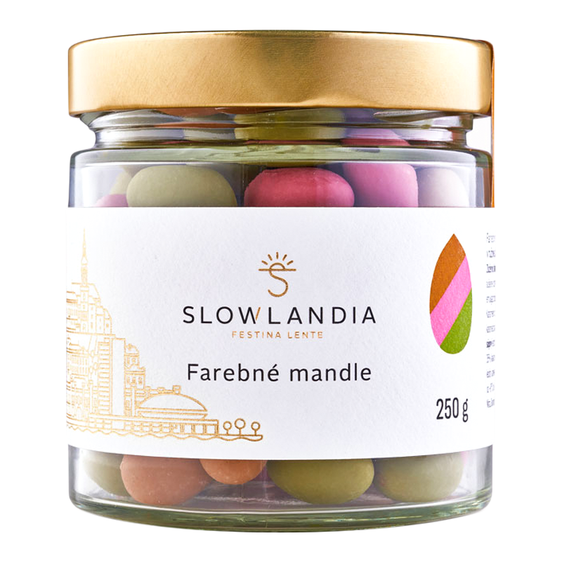 Farebné mandle 250g Slowlandia