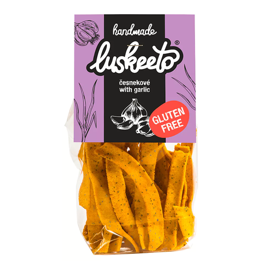 Farmárske strukovinové krekry cesnakové 70g Luskeeto