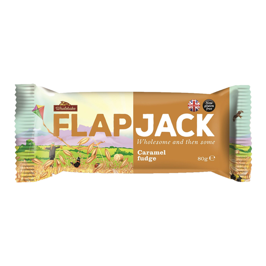 Flapjack ovsený bezlepkový karamel 80g Wholebake