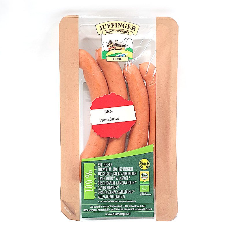 Frankfurtské párky 4ks bio 200g Juffinger