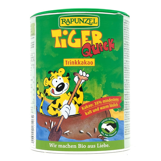 Instantný čokoládový nápoj TIGER bio fairtrade 400g Rapunzel