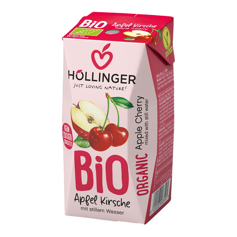 Džús jablko a čerešňa bio 200ml Hollinger