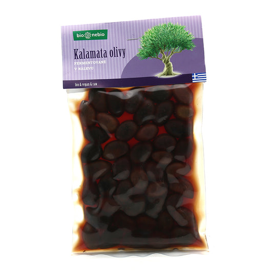 Kalamata olivy fermentované v náleve bio 280g Bionebio