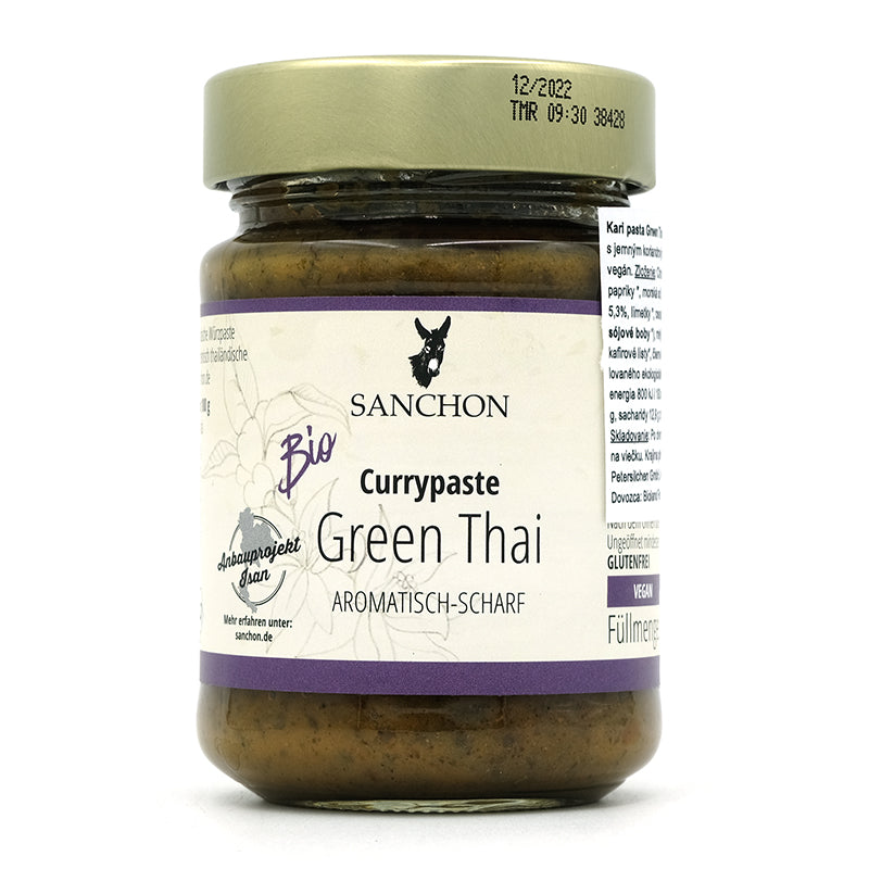 Kari pasta Green Thai Bio 190g Sanchon