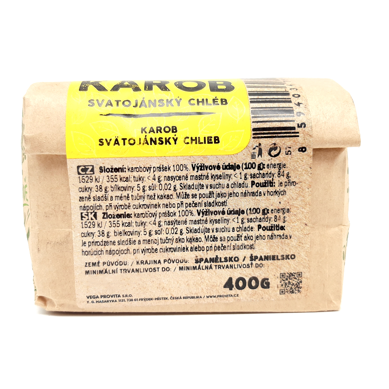 Karob prášok 400g Provita