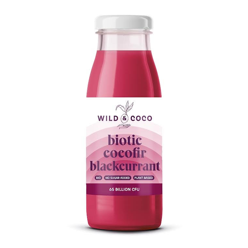 Kokosová alternatíva kefíru Biotic Cocofir čierna ríbezľa bio 250ml Wild&Coco
