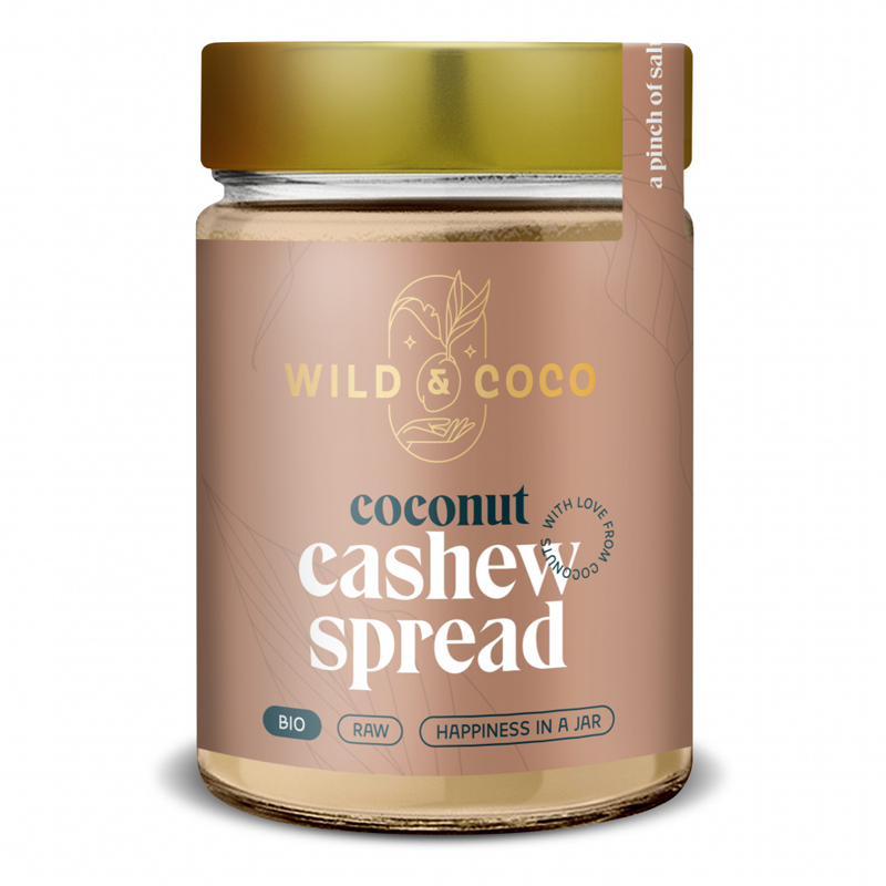 Kokosová nátierka s kešu bio 300g Wild&Coco