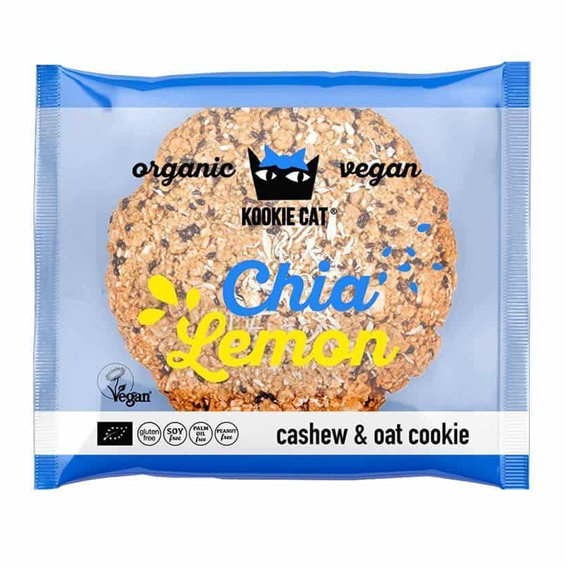 Cookie chia + citrón bio 50g Kookie Cat
