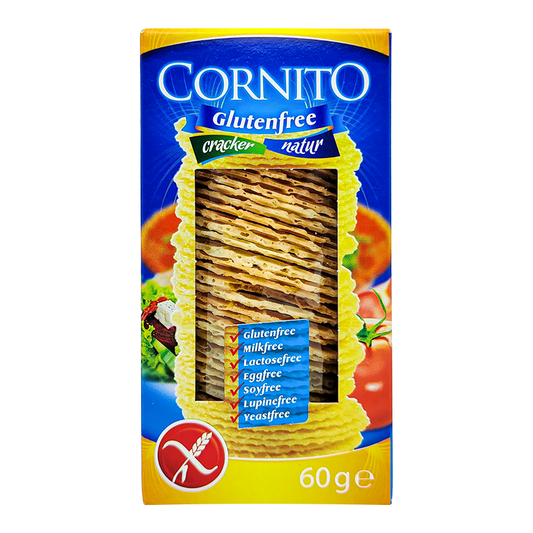 Bezlepkové krekry natur 60g Cornito