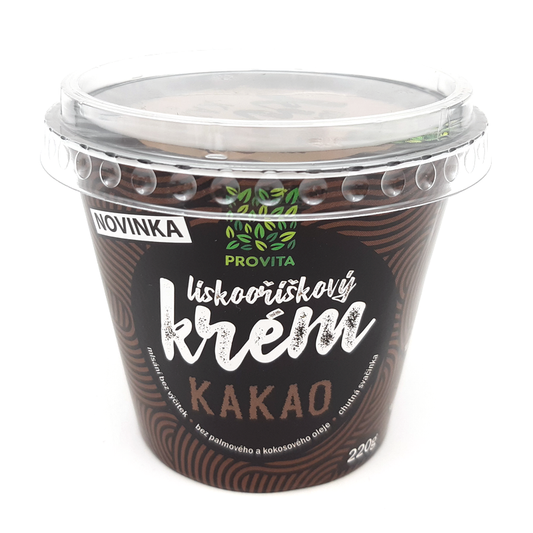 Lieskoorieškový krém kakao 220g Provita
