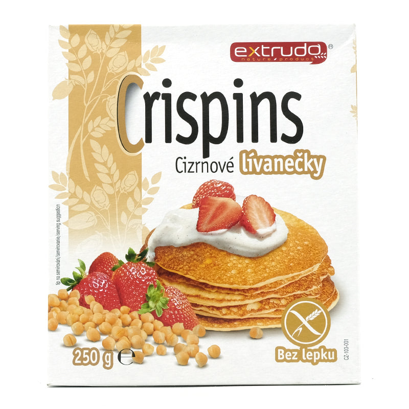 Cícerové lievance Crispins bezlepkové 250g Extrudo