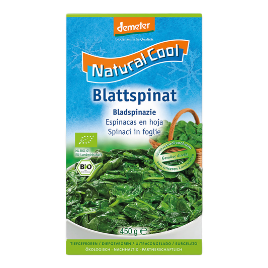 Listový špenát mrazený demeter bio 450g Natural Cool