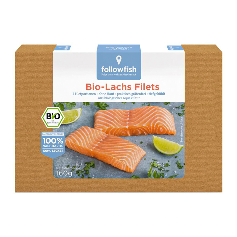 Losos mrazený filety 2ks bio 160g Followfish