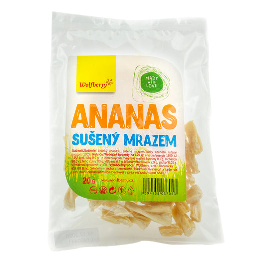 Lyofilizovaný ananás 20g Wolfberry