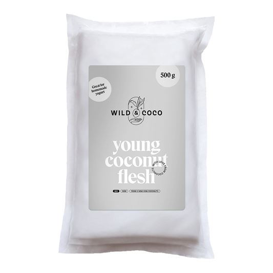 Mladá kokosová dužina mrazená raw bio 500g Wild&Coco