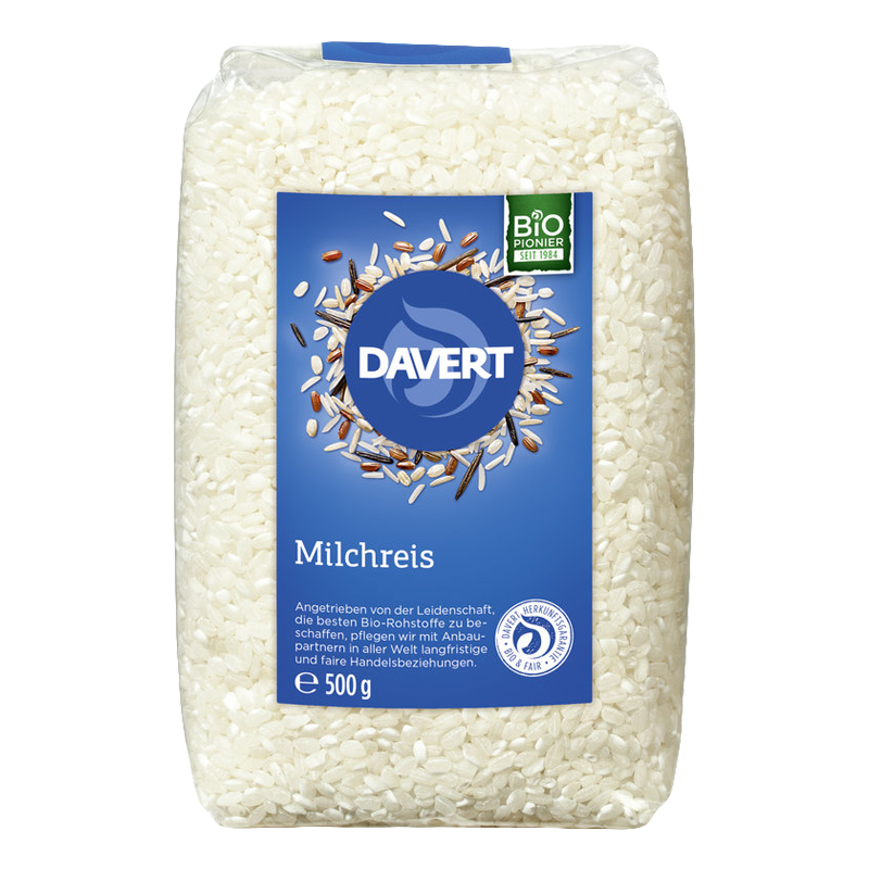 Mliečna ryža bio 500g Davert