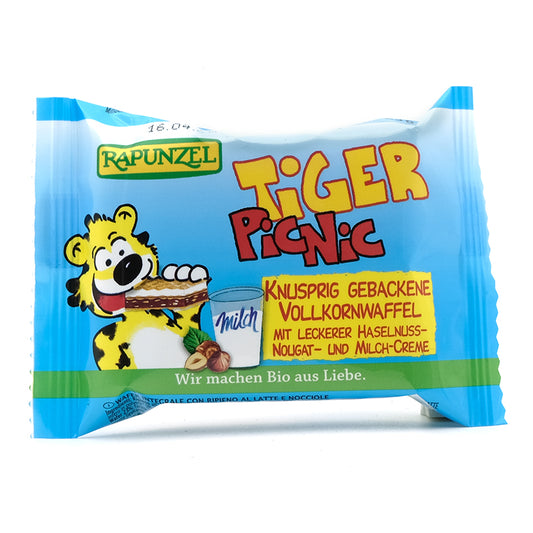 Špaldové vafle Tiger Picnic bio 23g Rapunzel