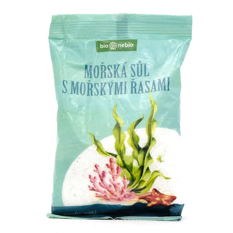 Morská soľ jódovaná s morskými riasami 500g Bionebio
