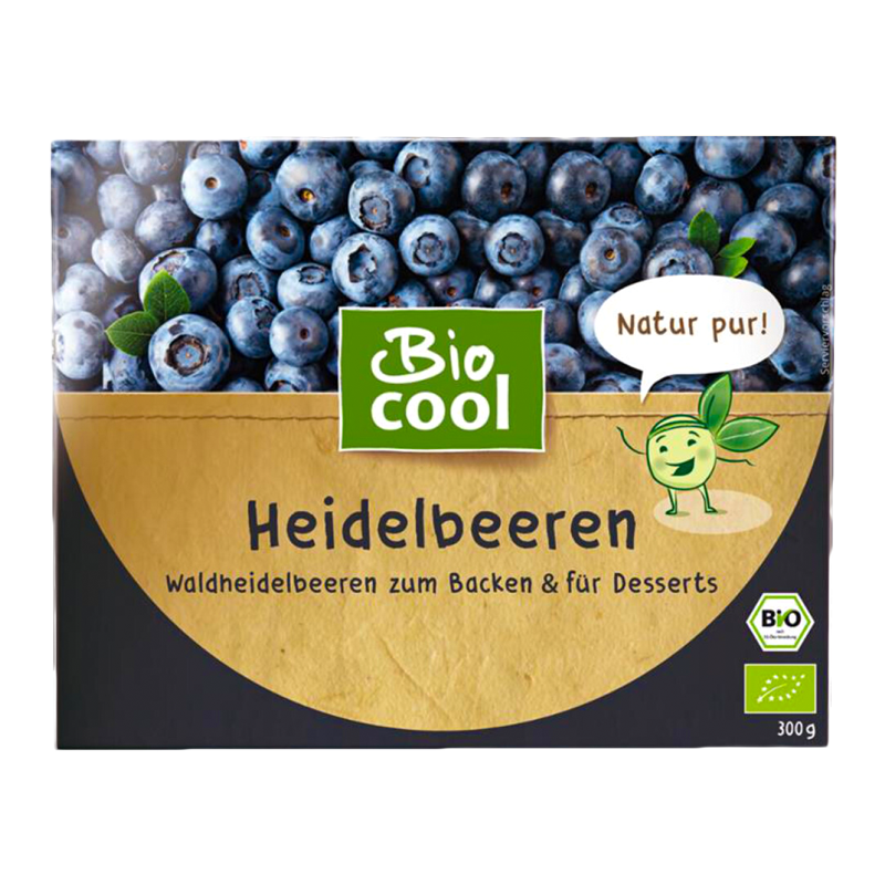 Mrazené čučoriedky bio 300g BioCool