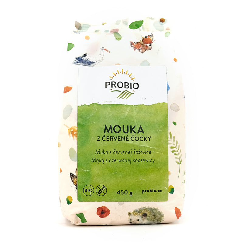 Múka z červenej šošovice bio 450g Bioharmonie