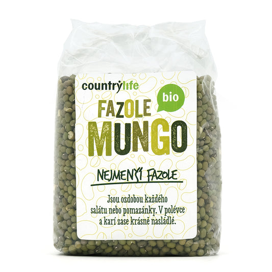Mungo fazuľa bio 500g Country Life
