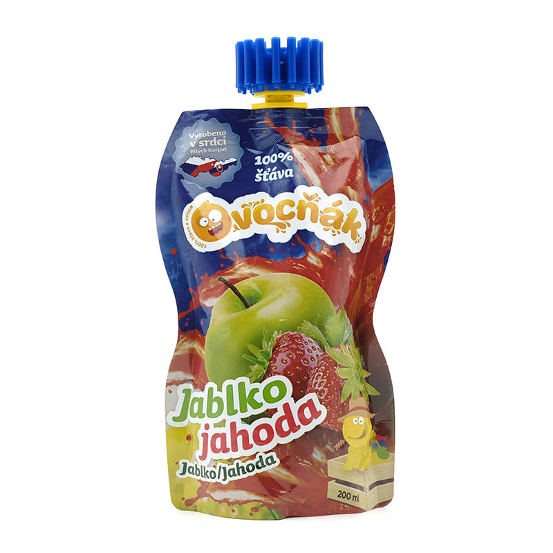 Ovocná šťava jablko, jahoda 200ml Ovocňák
