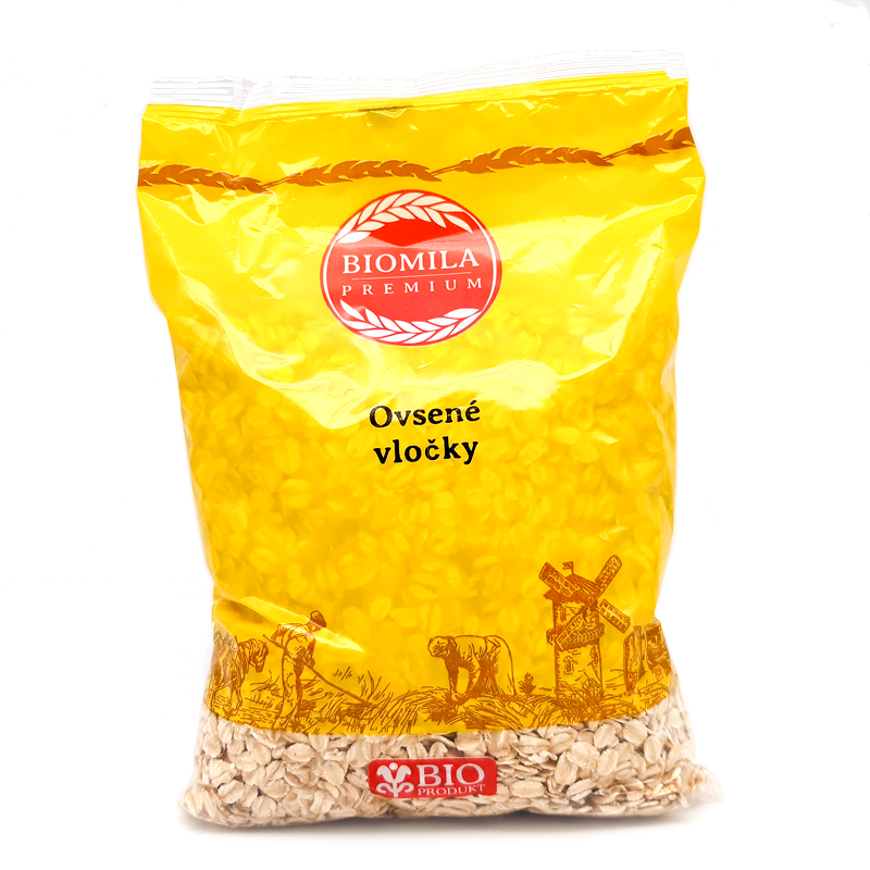 Ovsené vločky bio 500g Biomila