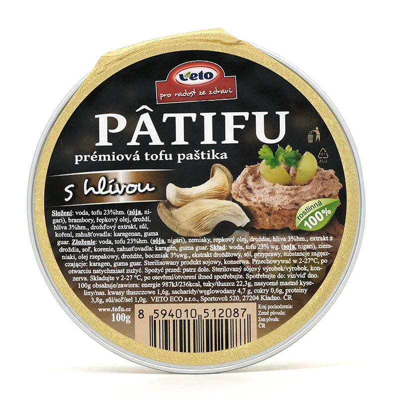 Nátierka Patifu s hlivou 100g Veto