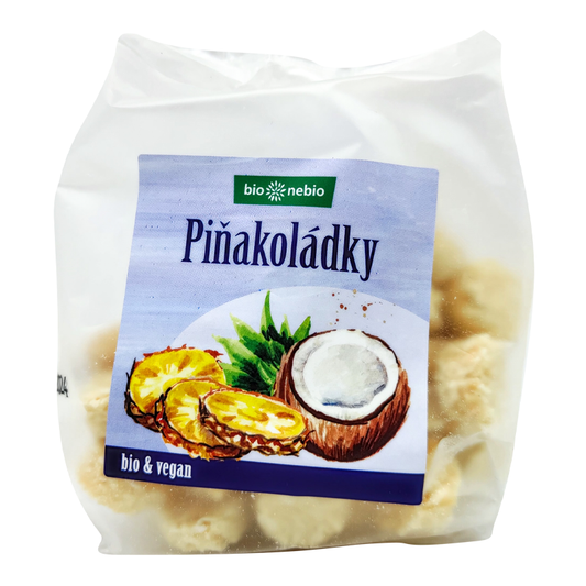 Piňakoládky kokosové kolieska s ananásom 100g Bionebio