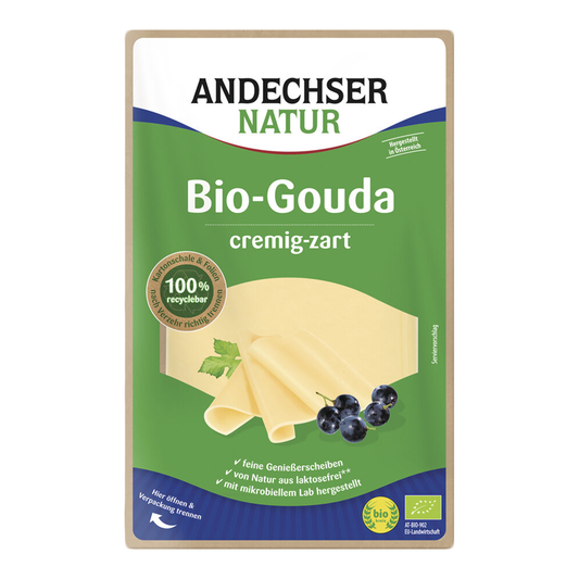 Plátkový syr gouda bio 170g Andechser Natur