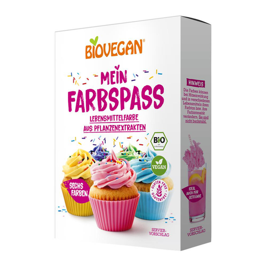 Prírodné potravinárske farby 6x8g bio 48g Biovegan