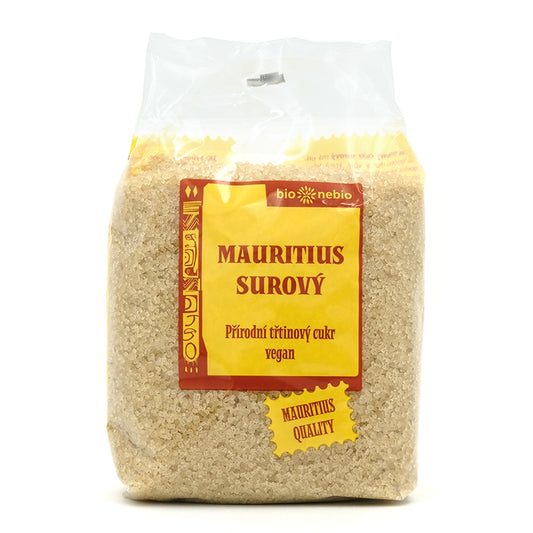 Prírodný trstinový cukor Mauritius 500g Bionebio