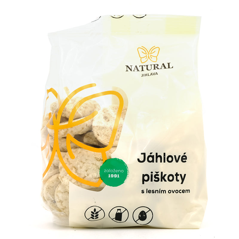 Pšenové piškóty s lesným ovocím bezlepkové 150g Natural Jihlava