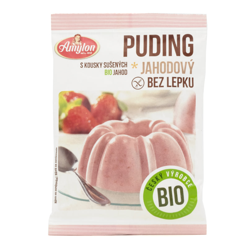 Puding jahodový bio 40g Amylon