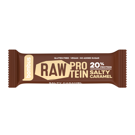Raw proteinová tyčinka slaný karamel 50g Bombus