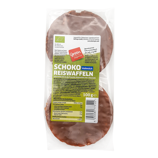Ryžové chlebíčky s čokoládou bio 100g Green organics