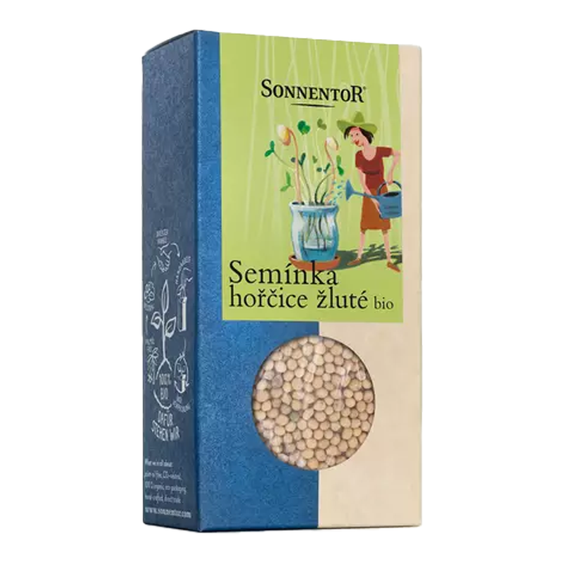 Horčica žltá, semienka na nakličovanie bio 120g Sonnentor