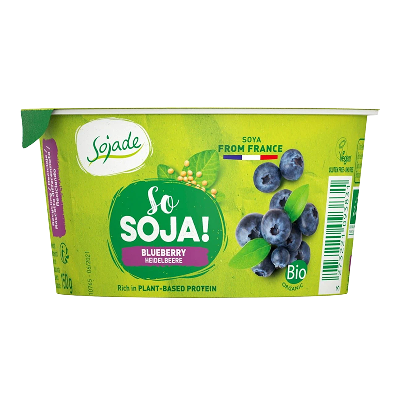 Sójová alternatíva jogurtu čučoriedka bio 150g Sojade