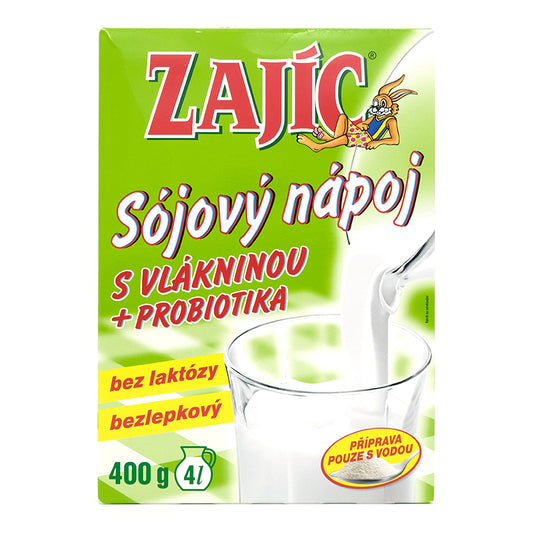 Sójový nápoj s probiotikami Zajíc 400g Mogador