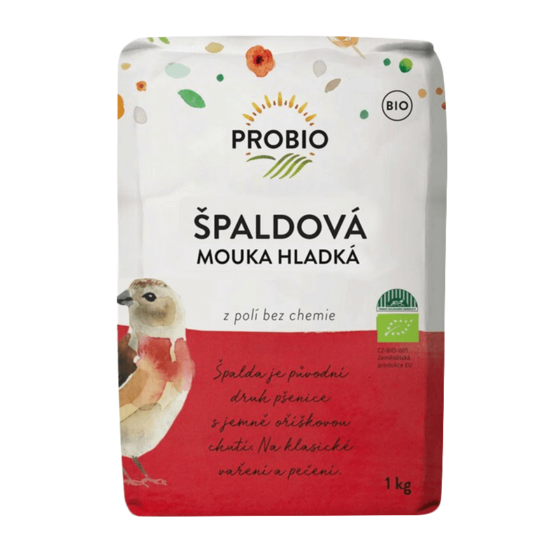 Špaldová múka biela hladká T650 bio 1kg Probio