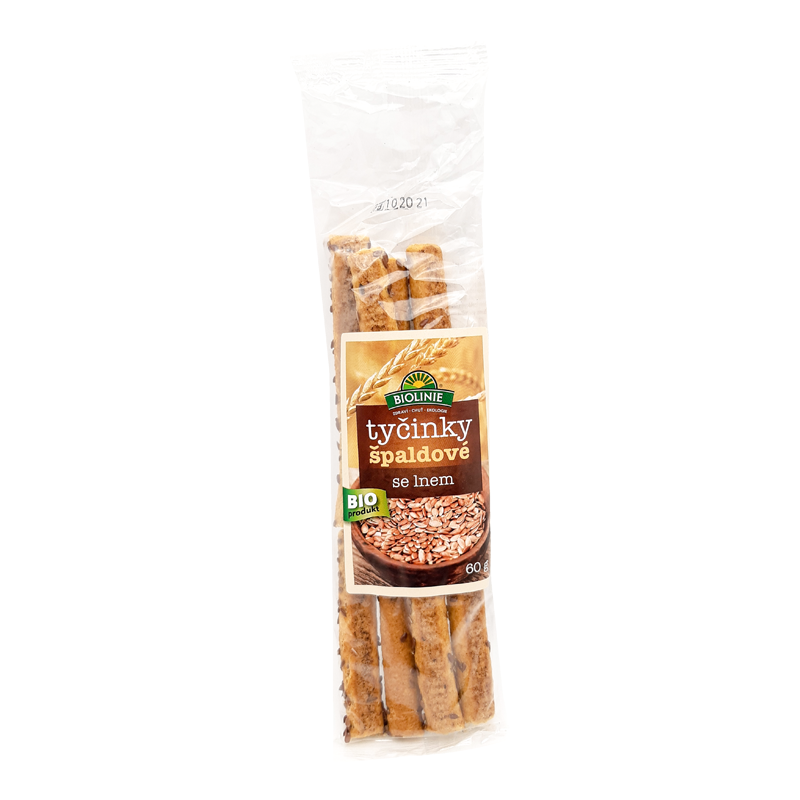 Špaldové tyčinky s ľanom bio 60g Bioharmonie