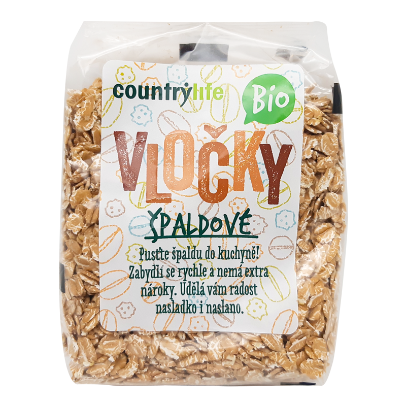 Špaldové vločky bio 250g Country Life