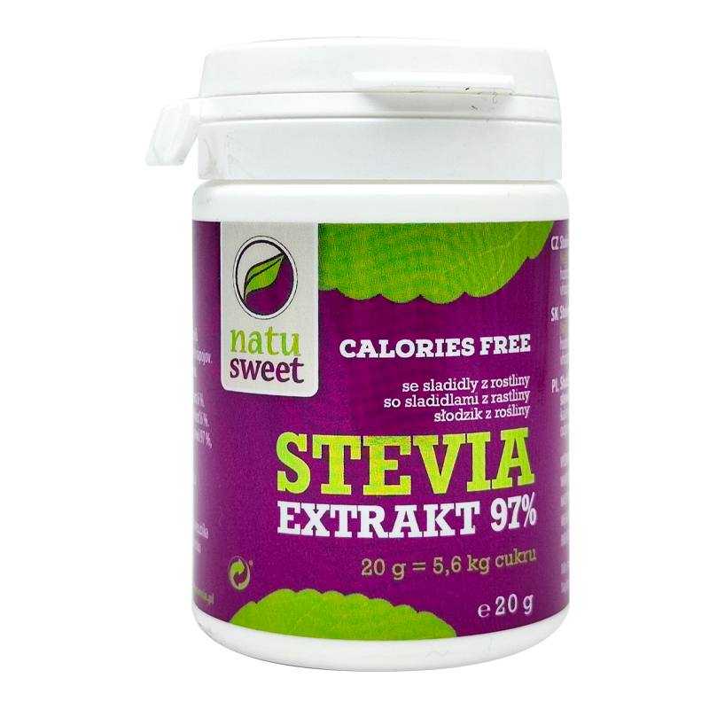 Stévia 97% čistý extrakt 20g Natusweet