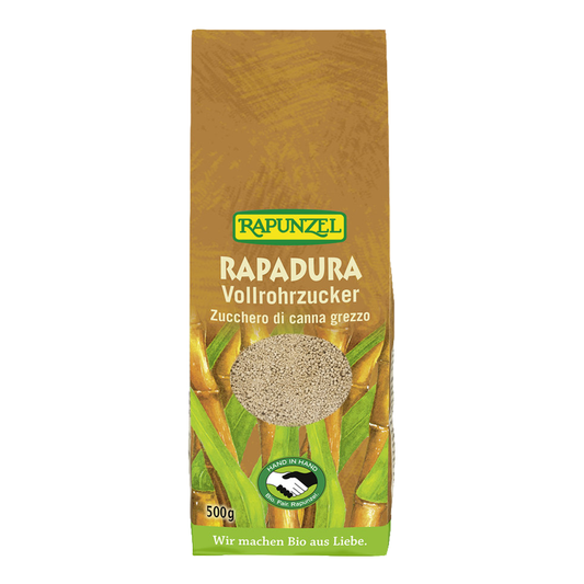 Prírodný trstinový cukor Rapadura bio 500g Rapunzel