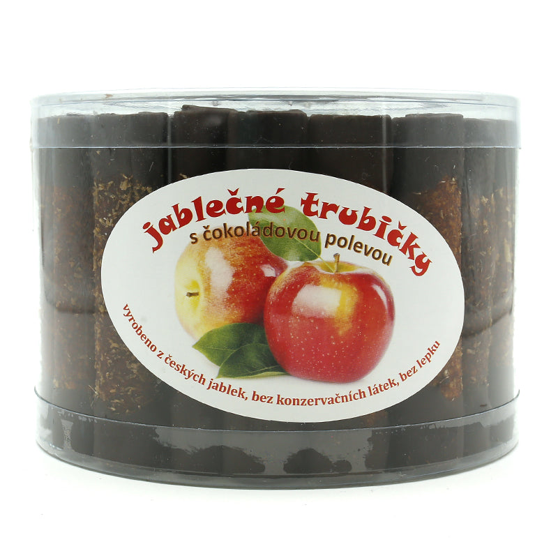 Jablkové trubičky s čokoládou v dóze 450g Trutna
