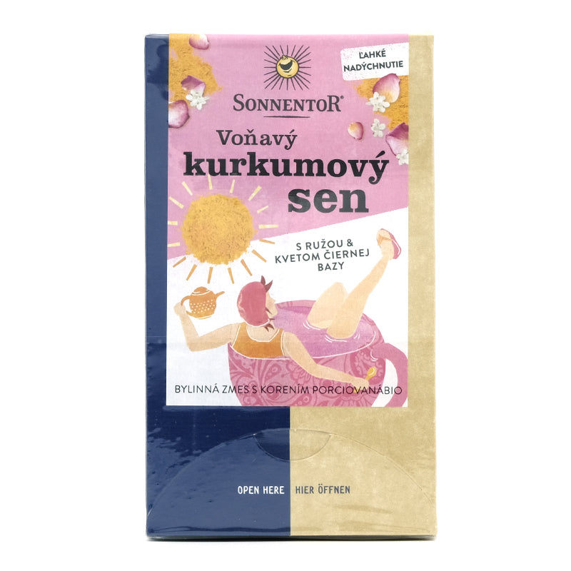 Voňavý kurkumový sen, čaj porciovaný bio 36g Sonnentor